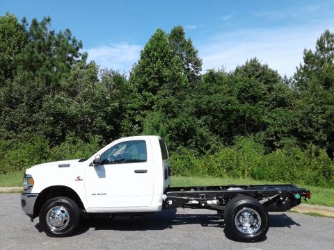 Bright White Ram 3500 Tradesman Regular Cab 4x4 Chassis.  Click to enlarge.