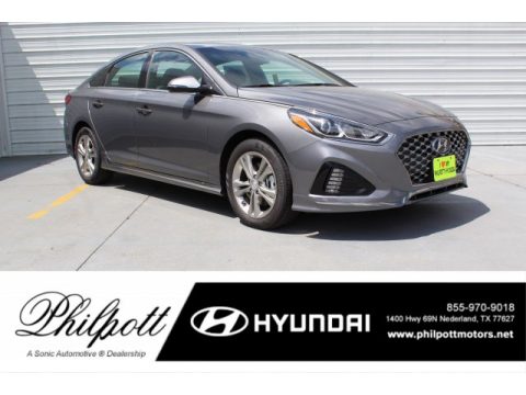 Machine Gray Hyundai Sonata Sport.  Click to enlarge.