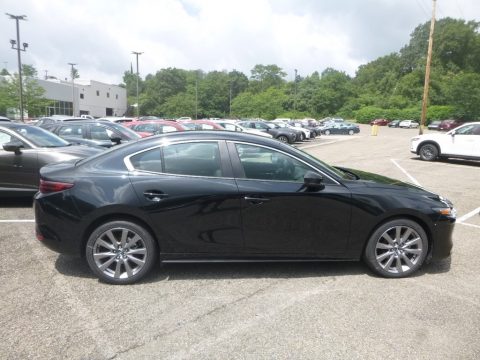 Jet Black Mica Mazda MAZDA3 Preferred Sedan.  Click to enlarge.