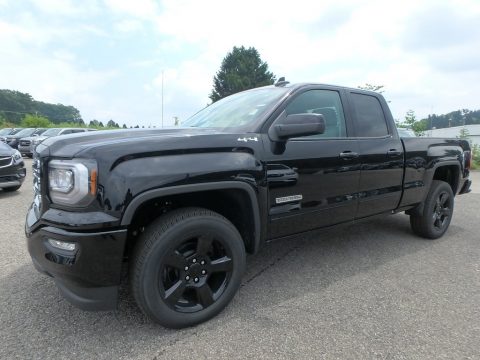 Onyx Black GMC Sierra 1500 Limited Elevation Double Cab 4WD.  Click to enlarge.