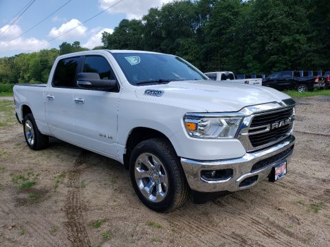 Bright White Ram 1500 Big Horn Crew Cab 4x4.  Click to enlarge.