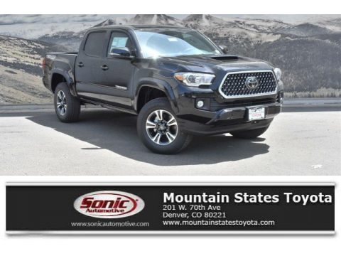 Midnight Black Metallic Toyota Tacoma TRD Sport Double Cab 4x4.  Click to enlarge.