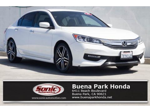 White Orchid Pearl Honda Accord Sport Sedan.  Click to enlarge.