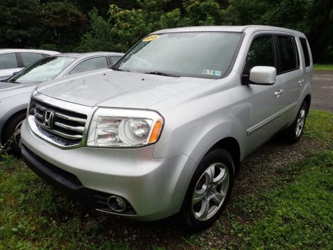 Alabaster Silver Metallic Honda Pilot EX-L 4WD.  Click to enlarge.