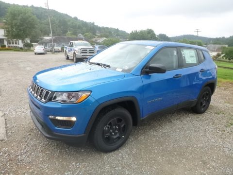Laser Blue Pearl Jeep Compass Sport.  Click to enlarge.