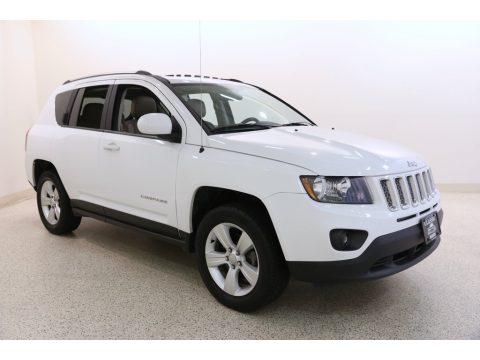 Bright White Jeep Compass Latitude 4x4.  Click to enlarge.