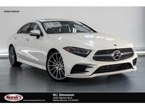 designo Diamond White Metallic Mercedes-Benz CLS 450 Coupe.  Click to enlarge.