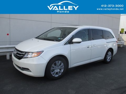 White Diamond Pearl Honda Odyssey EX-L.  Click to enlarge.