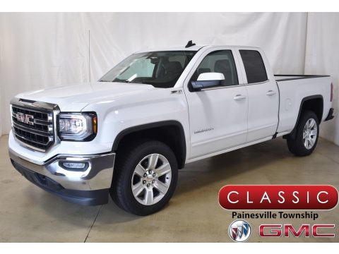 Summit White GMC Sierra 1500 Limited SLE Double Cab 4WD.  Click to enlarge.