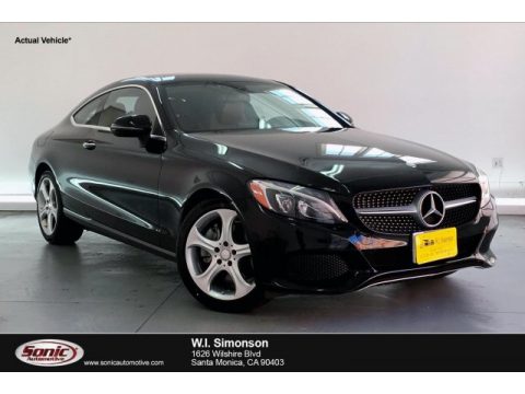 Obsidian Black Metallic Mercedes-Benz C 300 Coupe.  Click to enlarge.