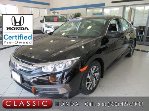 Crystal Black Pearl Honda Civic EX Sedan. Click to enlarge. Crystal Black Pearl Honda Civic EX Sedan. Click to enlarge.