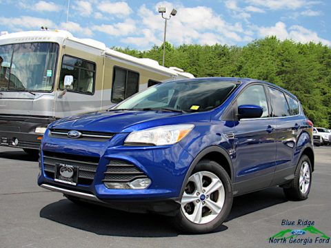 Deep Impact Blue Metallic Ford Escape SE 1.6L EcoBoost 4WD.  Click to enlarge.