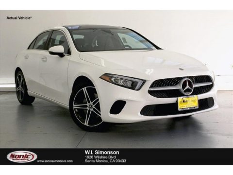 Polar White Mercedes-Benz A 220 Sedan.  Click to enlarge.