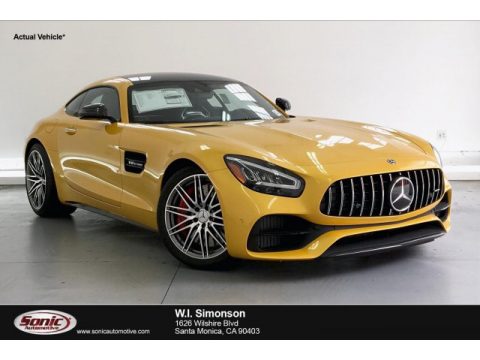 AMG Solarbeam Yellow Metallic Mercedes-Benz AMG GT C Coupe.  Click to enlarge.