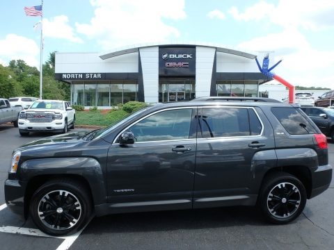 Graphite Gray Metallic GMC Terrain SLE AWD.  Click to enlarge.