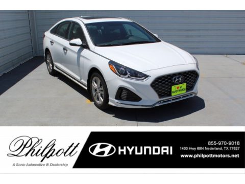 Quartz White Pearl Hyundai Sonata Sport.  Click to enlarge.
