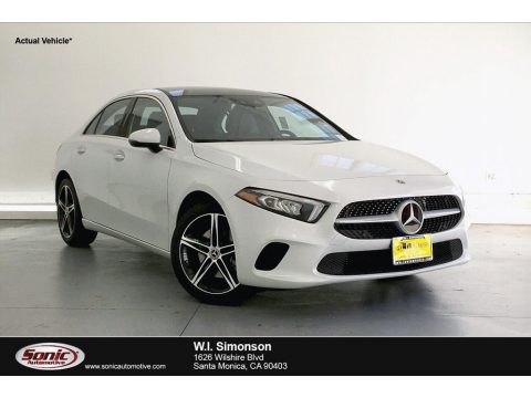 Digital White Metallic Mercedes-Benz A 220 Sedan.  Click to enlarge.