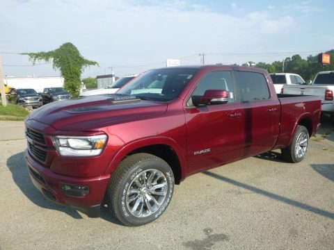 Delmonico Red Pearl Ram 1500 Laramie Crew Cab 4x4.  Click to enlarge.