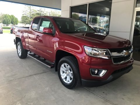 Cajun Red Tintcoat Chevrolet Colorado LT Extended Cab.  Click to enlarge.