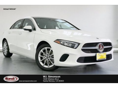 Polar White Mercedes-Benz A 220 Sedan.  Click to enlarge.