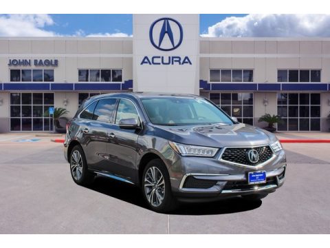 Modern Steel Metallic Acura MDX Sport Hybrid SH-AWD.  Click to enlarge.