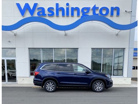 Obsidian Blue Pearl Honda Pilot EX-L AWD.  Click to enlarge.