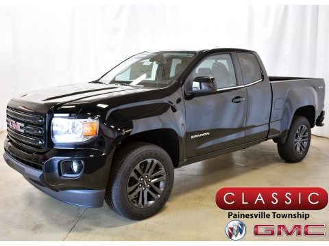Onyx Black GMC Canyon SLE Extended Cab 4WD.  Click to enlarge.