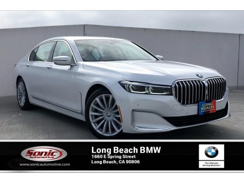 Mineral White Metallic BMW 7 Series 740i Sedan.  Click to enlarge.