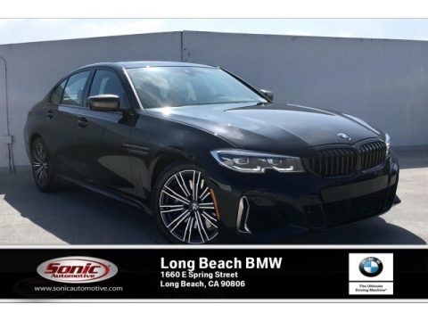 Black Sapphire Metallic BMW 3 Series M340i Sedan.  Click to enlarge.