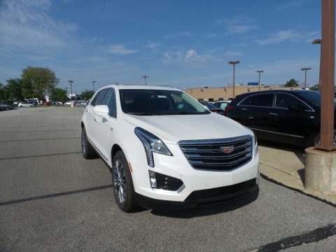 Crystal White Tricoat Cadillac XT5 Luxury AWD.  Click to enlarge.