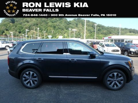 Gravity Grey Kia Telluride S AWD.  Click to enlarge.