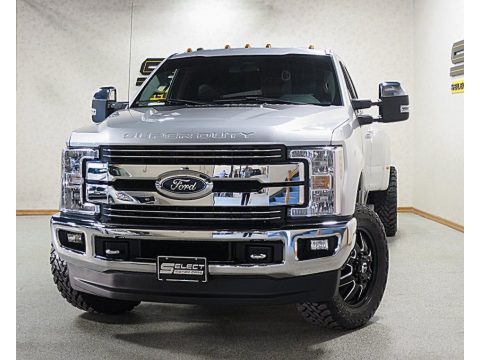 Ingot Silver Ford F350 Super Duty Lariat Crew Cab 4x4.  Click to enlarge.