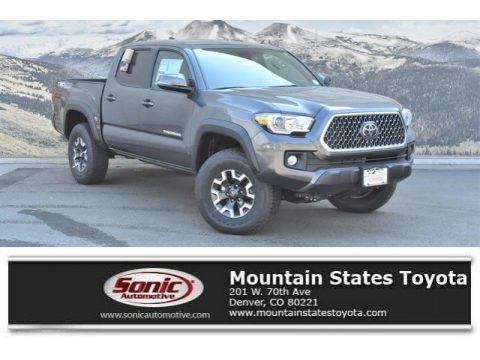 Magnetic Gray Metallic Toyota Tacoma TRD Off-Road Double Cab 4x4.  Click to enlarge.