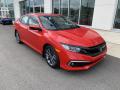 Front 3/4 View of 2019 Honda Civic EX Sedan #2