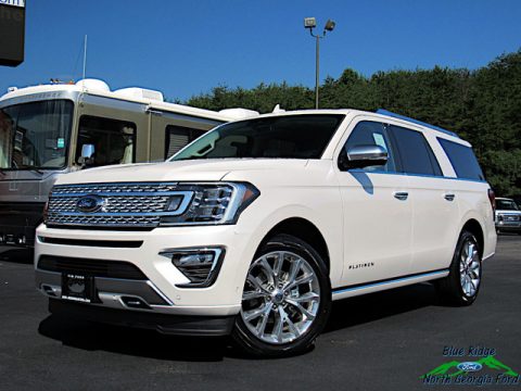 White Platinum Metallic Tri-Coat Ford Expedition Platinum 4x4.  Click to enlarge.