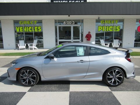 Lunar Silver Metallic Honda Civic Si Coupe.  Click to enlarge.