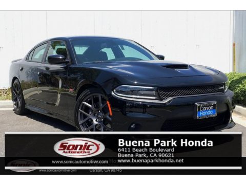 Pitch Black Dodge Charger R/T Scat Pack.  Click to enlarge.