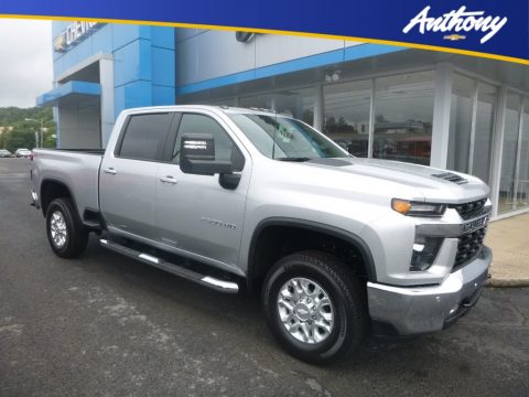 Silver Ice Metallic Chevrolet Silverado 2500HD LT Crew Cab 4x4.  Click to enlarge.