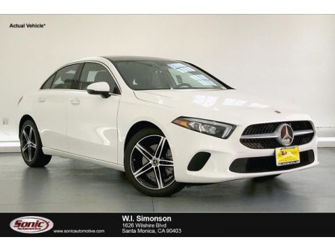 Polar White Mercedes-Benz A 220 Sedan.  Click to enlarge.