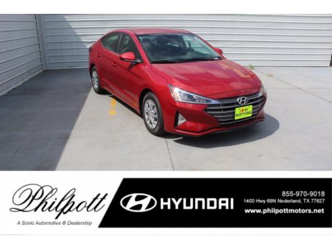 Scarlet Red Pearl Hyundai Elantra SE.  Click to enlarge.