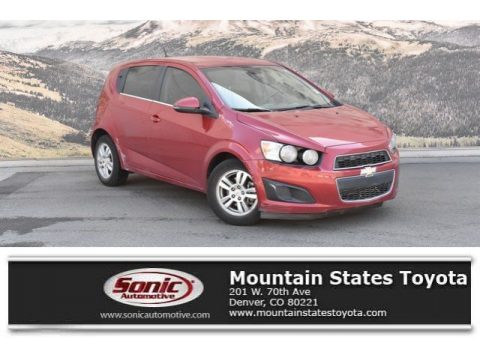 Crystal Red Tintcoat Chevrolet Sonic LT Hatch.  Click to enlarge.