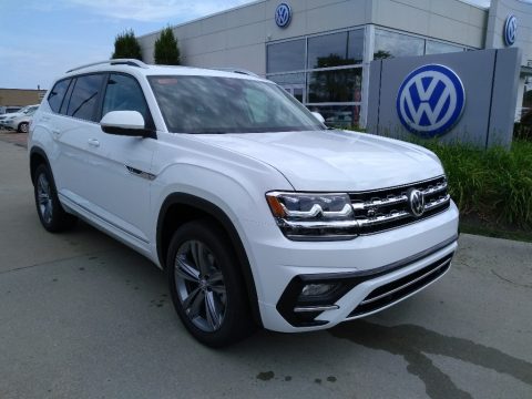 Pure White Volkswagen Atlas SEL R-Line 4Motion.  Click to enlarge.