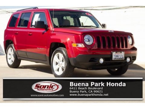 Deep Cherry Red Crystal Pearl Jeep Patriot Latitude.  Click to enlarge.