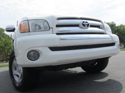 Natural White Toyota Tundra SR5 Access Cab 4x4.  Click to enlarge.