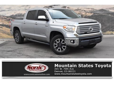 Silver Sky Metallic Toyota Tundra Limited CrewMax 4x4.  Click to enlarge.