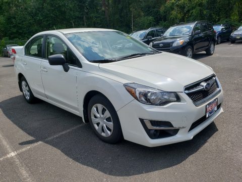 Crystal White Pearl Subaru Impreza 2.0i 4-door.  Click to enlarge.