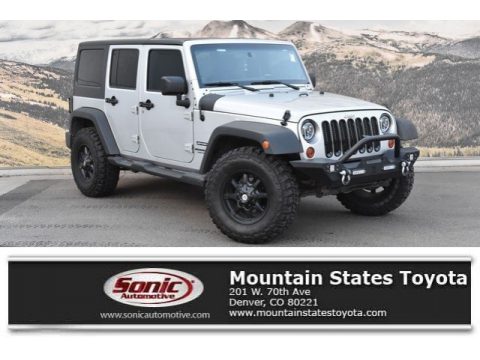 Bright Silver Metallic Jeep Wrangler Unlimited Sport 4x4.  Click to enlarge.
