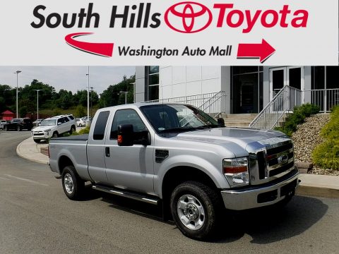 Ingot Silver Metallic Ford F250 Super Duty XLT SuperCab 4x4.  Click to enlarge.