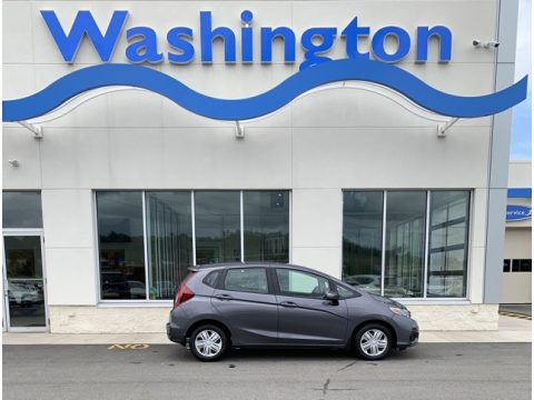 Modern Steel Metallic Honda Fit LX.  Click to enlarge.