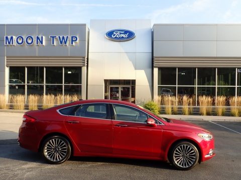Ruby Red Ford Fusion SE AWD.  Click to enlarge.